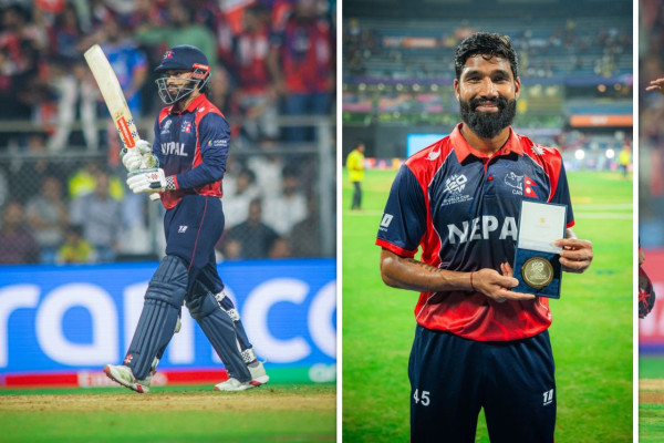 आईसीसी टी-२० अलराउन्डर वरीयाता: एक सयभित्र नेपालका चार खेलाडीमात्र